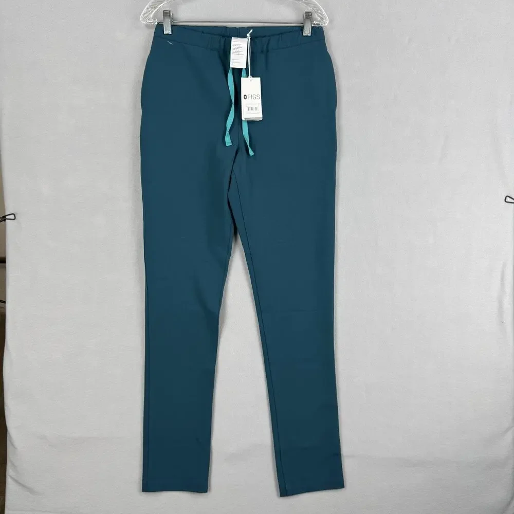 FIGS Pants Mens XS Blue Pisco Slim Technical Scrub Pants Drawstring Waist NWT